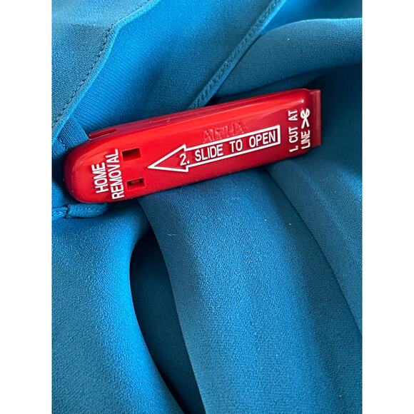 Sachin & Babi Womens Size 6 Teal Gabby V Neck Long Sleeve Beaded Maxi Gown NWT - Picture 11 of 14